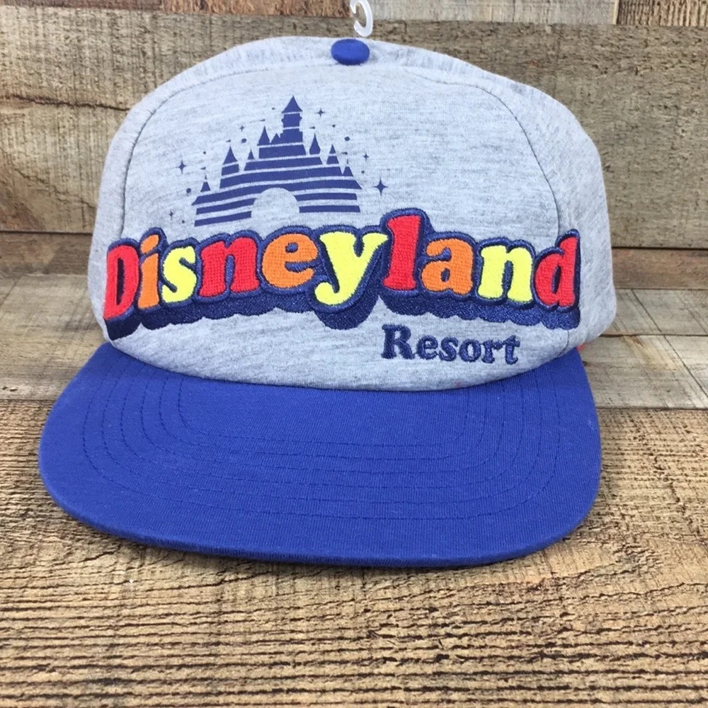 Disneyland Retro Silver‎ Blue Baseball Cap Hat